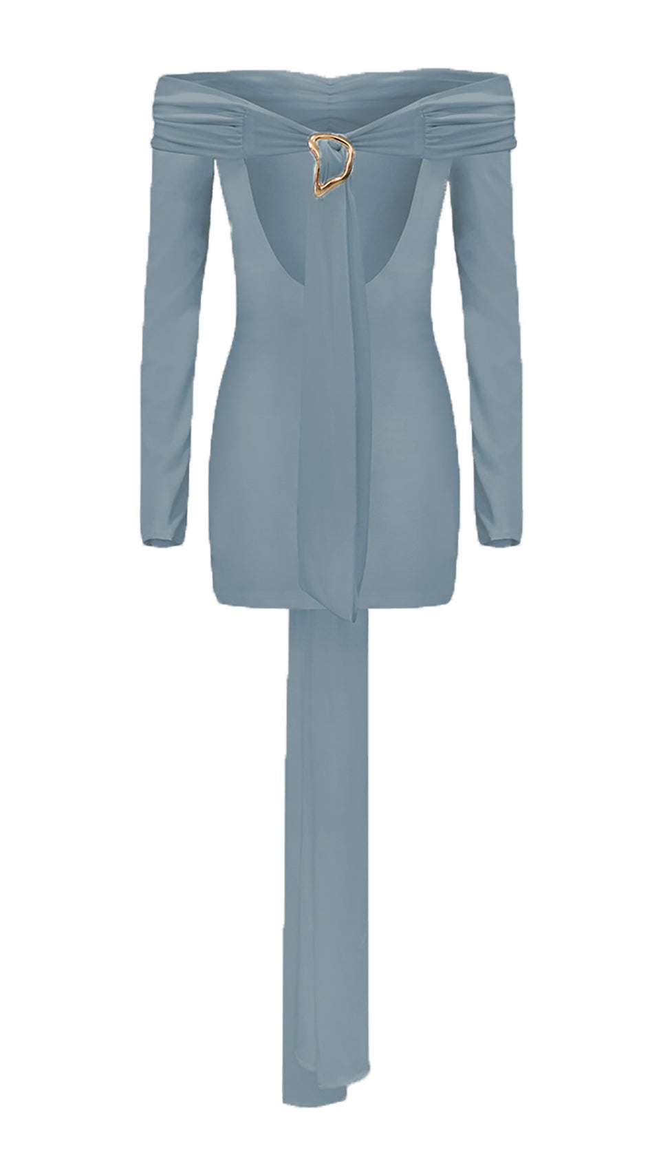 Perla Dress Platinum Blue