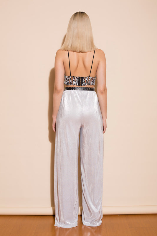 Lucia sequin crop top