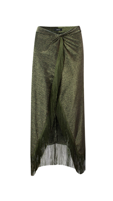 Falda Cubana Sparkly Green