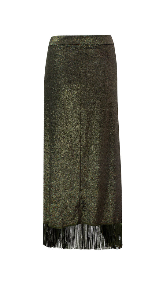 Falda Cubana Sparkly Green