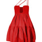 Tulipán dress short red