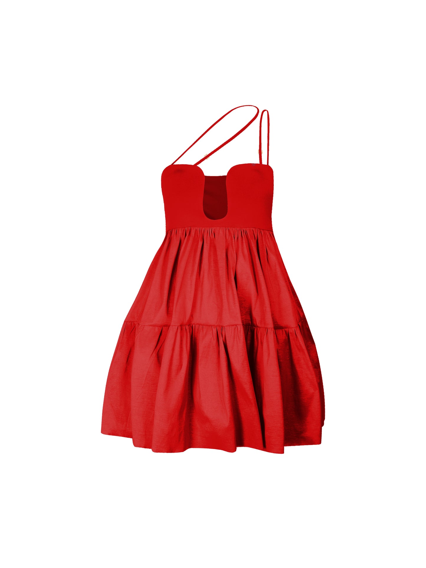 Tulipán dress short red