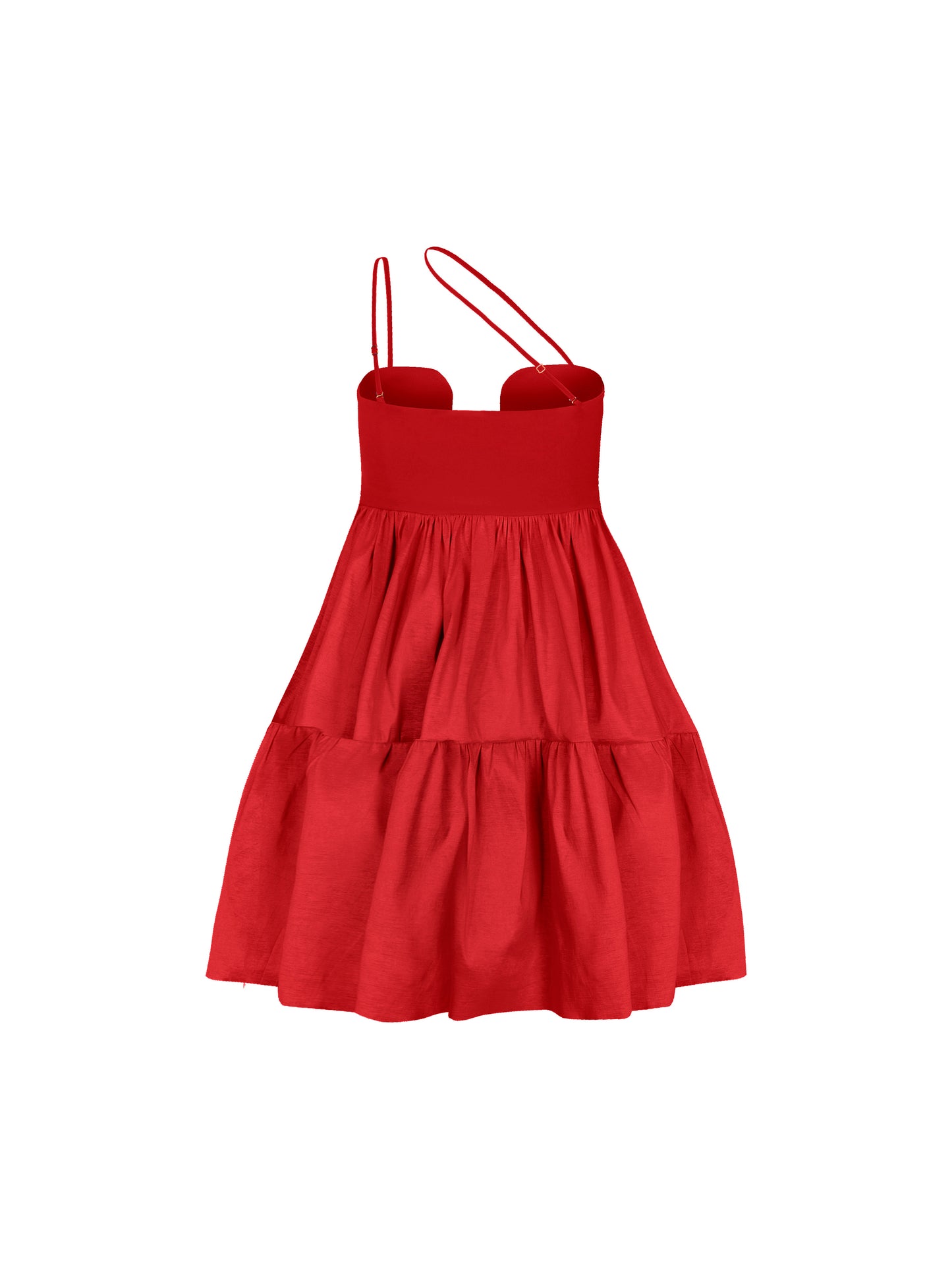 Tulipán dress short red