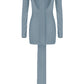 Perla Dress Platinum blue