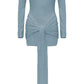 Perla Dress Platinum Blue