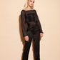 Black Chloe Blouse